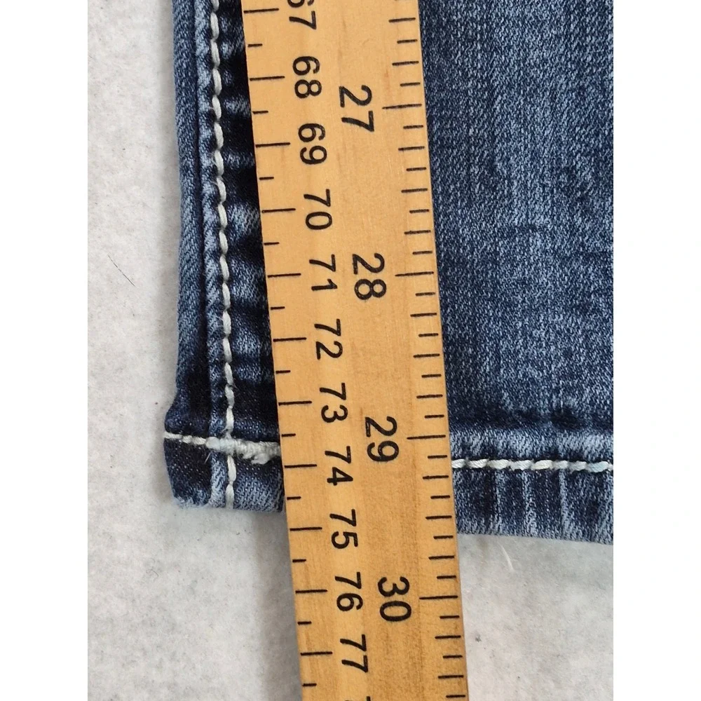 Miss Me Bootcut Jeans Women's 25x29 Medium Wash Blue Embellished